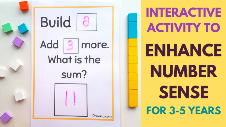 Number Sense Activity for 3-5 Years Old – FREE DOWNLOAD