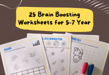 25 Visual Discrimination & Logical Reasoning Worksheets for 5-7 year Kids