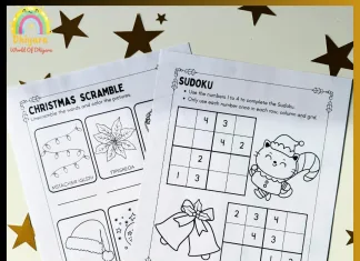 Make Christmas Magical with 65 Fun Activity Sheets for Kids Aged 5-10