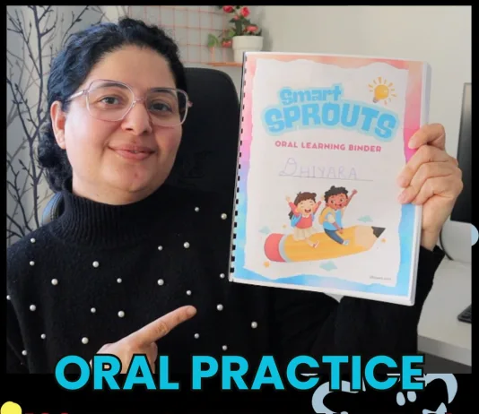 100-page Oral Learning Binder for Kids aged 5-10